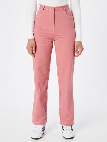 Nasty Gal Loosefit Broek in Lila: voorkant