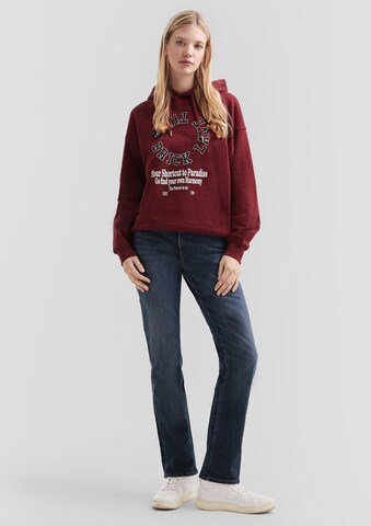 Sweat-shirt QS en rouge