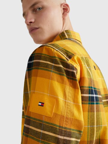TOMMY HILFIGER Jacke 'Tartan' in Gelb