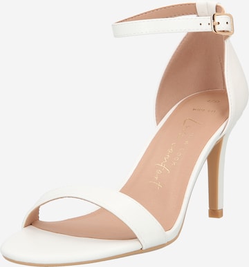 NEW LOOK - Sandalias con hebilla 'VIVA' en blanco: frente