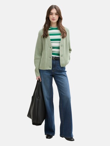 TOM TAILOR DENIM Strickjacke in Grün