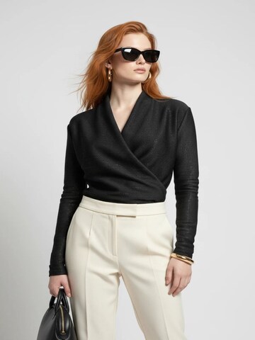 No Matter What Shirt Bodysuit in Black: front