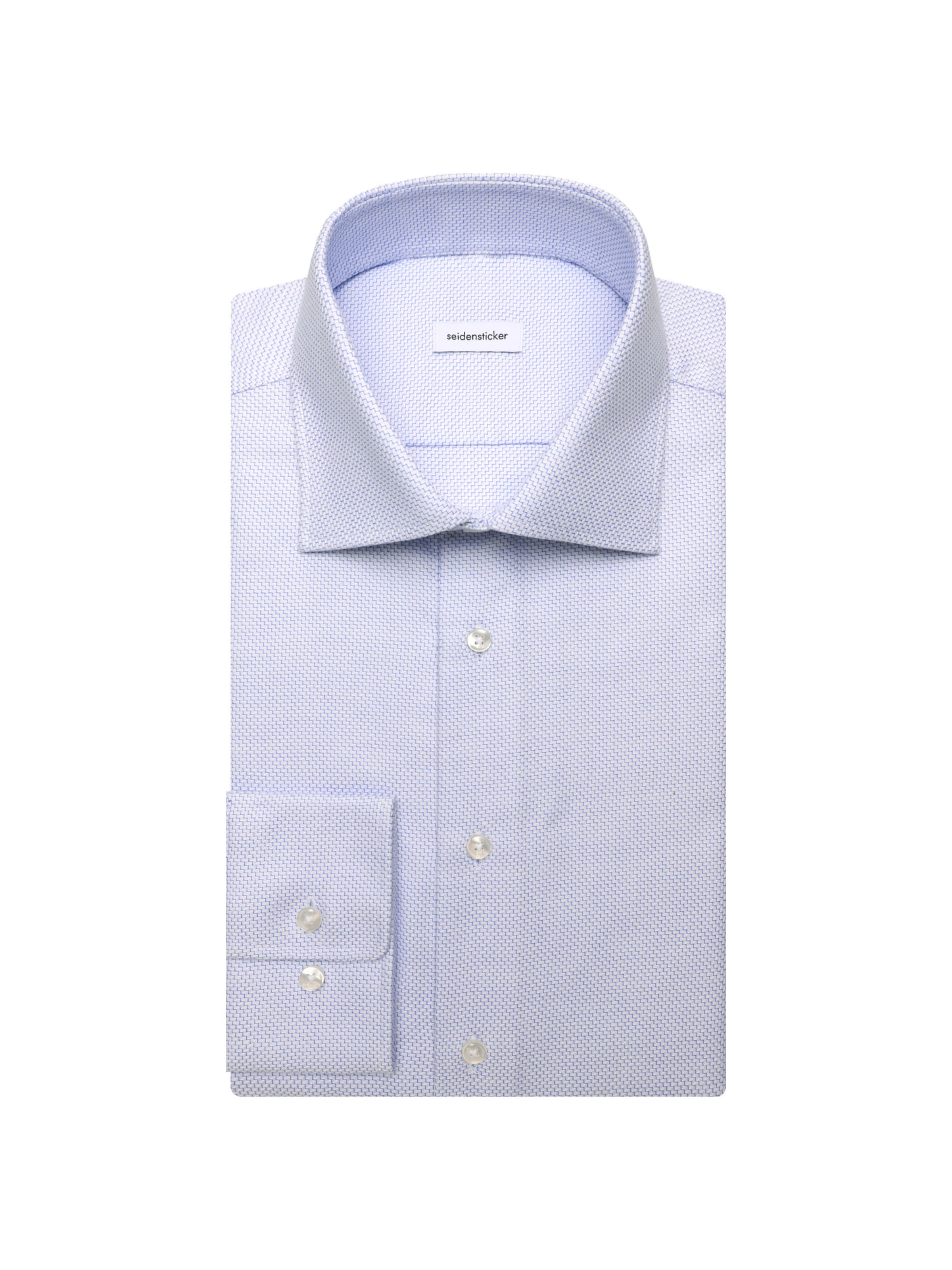 SEIDENSTICKER Slim Fit Hemd in Blau