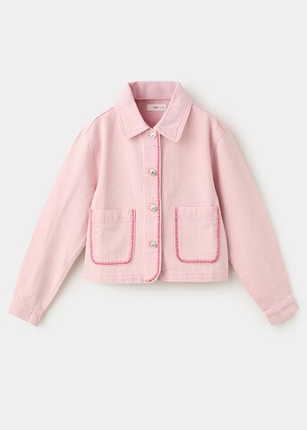 MANGO KIDS Between-Season Jacket in Pink