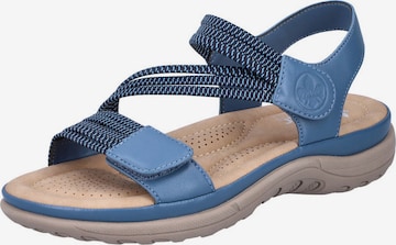 Rieker - Sandalias en azul: frente