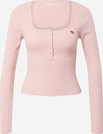 Pull-over Abercrombie & Fitch en rose : devant