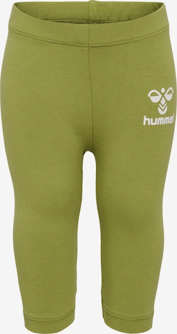 Hummel Leggings in Groen: voorkant