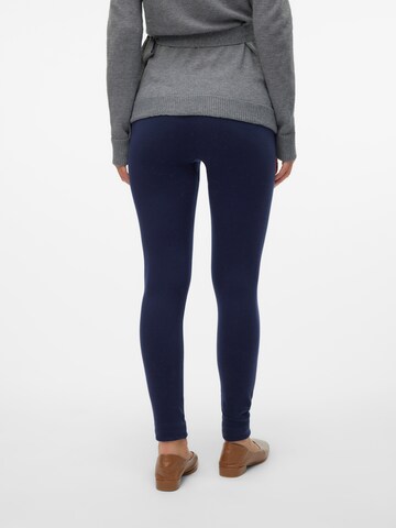 MAMALICIOUS Skinny Leggings 'MLAlanis' in Blue