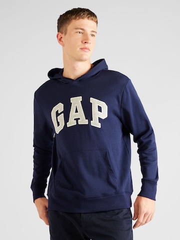 GAP Regular Fit Sweatshirt in Blau: predná strana