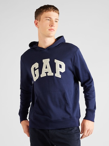GAP Regular fit Sweatshirt in Blauw: voorkant