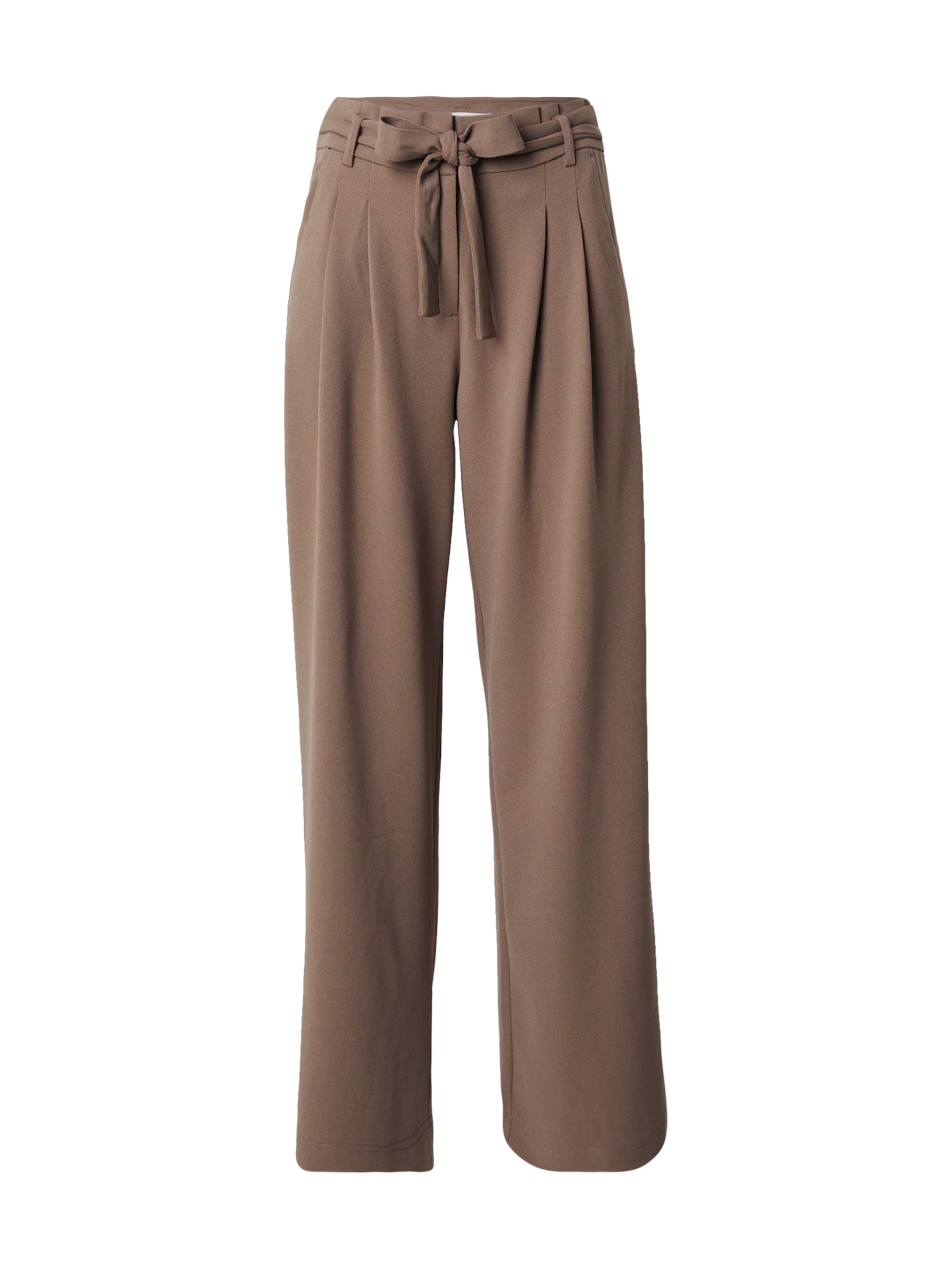 ONLY Wide leg Pleat-Front Pants &#x27;ONLEVI&#x27; in Brown: front