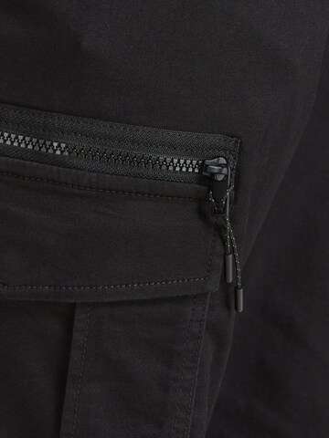 JACK & JONES Конический (Tapered) Брюки-карго 'JJIAce JJDex' в Черный