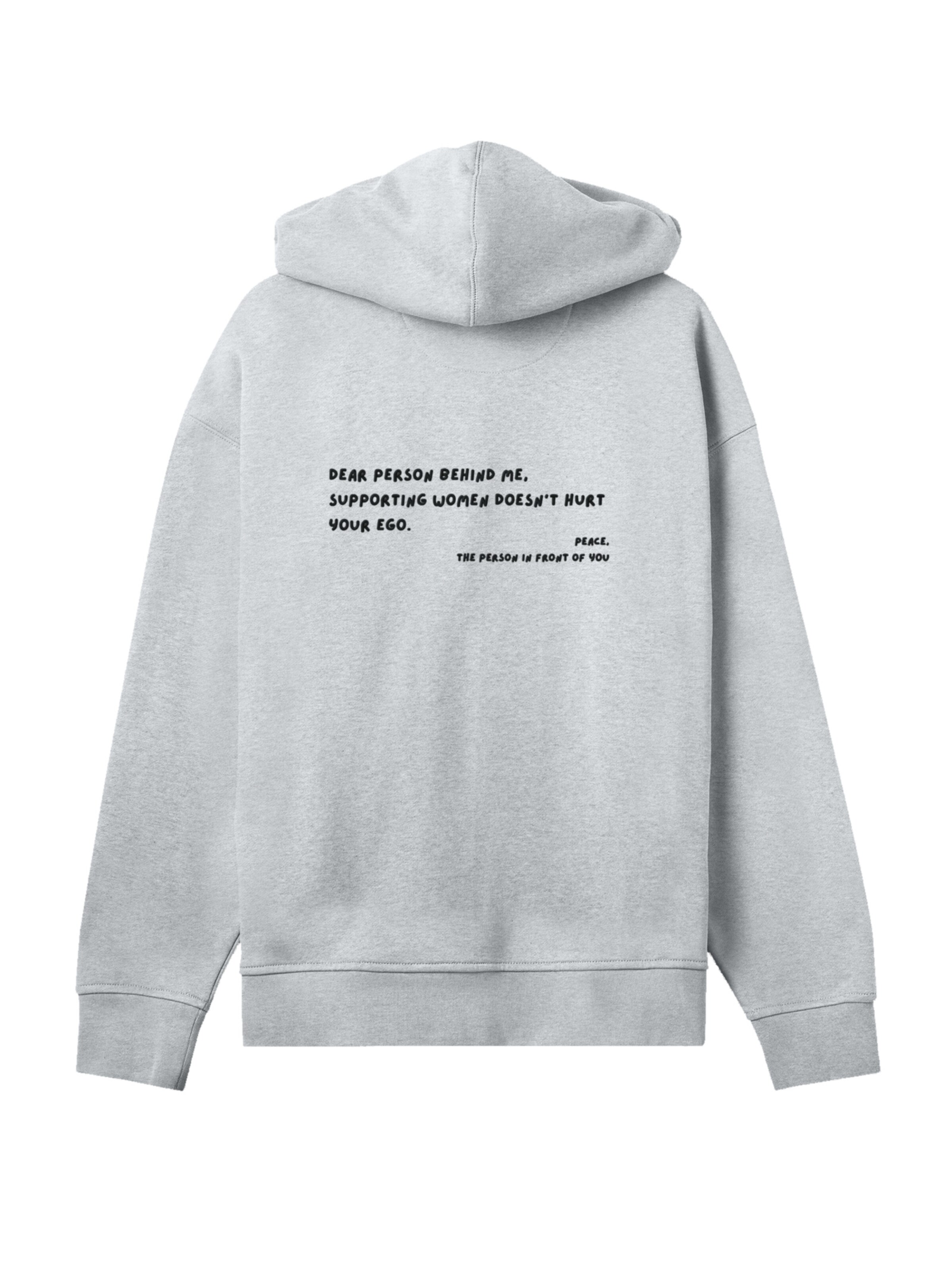 F4NT4STIC Sweatshirt 'Dear Person Behind Me Stickerei' in Grau