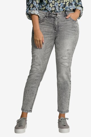 Ulla Popken Regular Jeans 'Sarah' in Grey: front