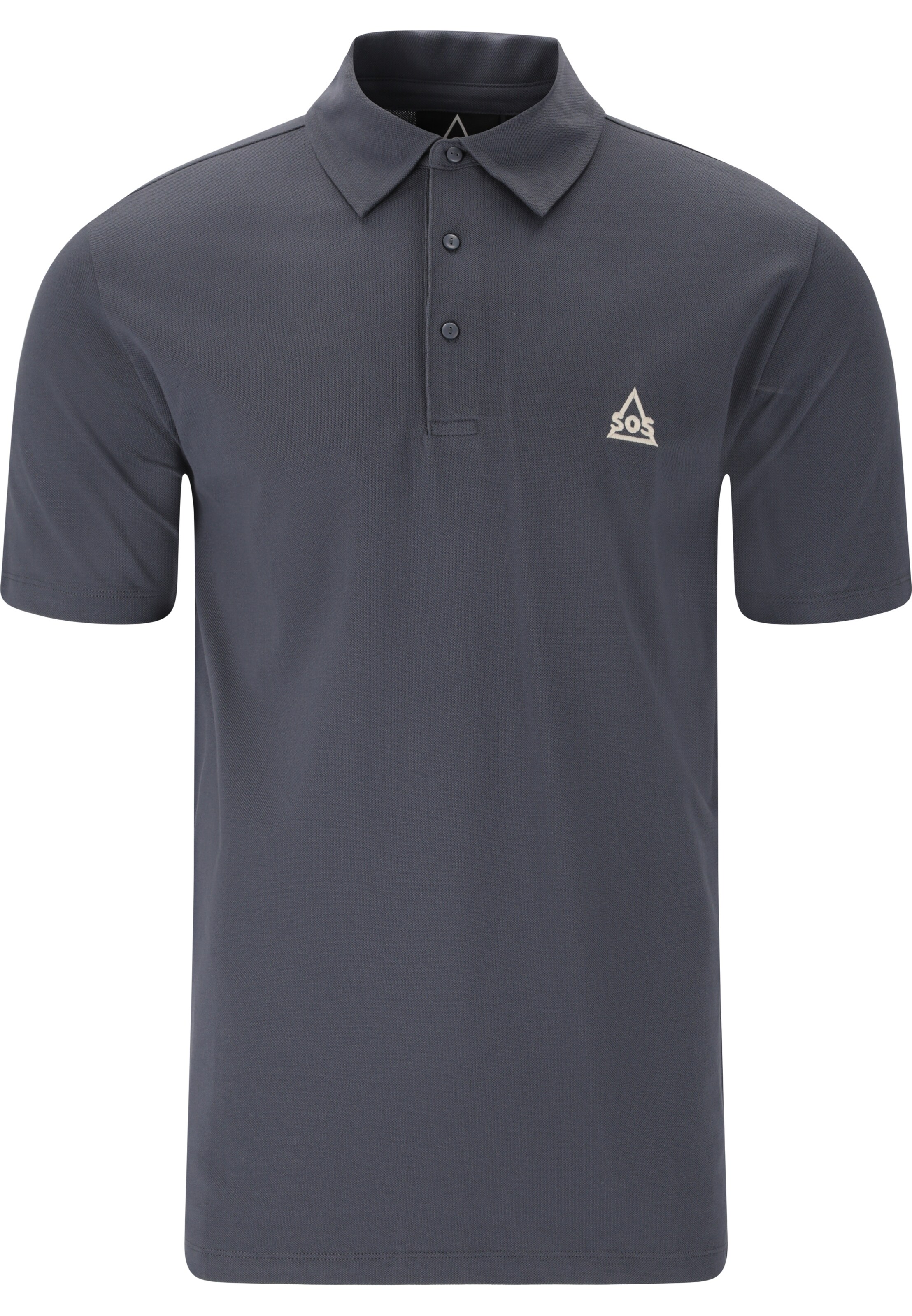 SOS Poloshirt 'Monviso' in Blau: Vorderseite