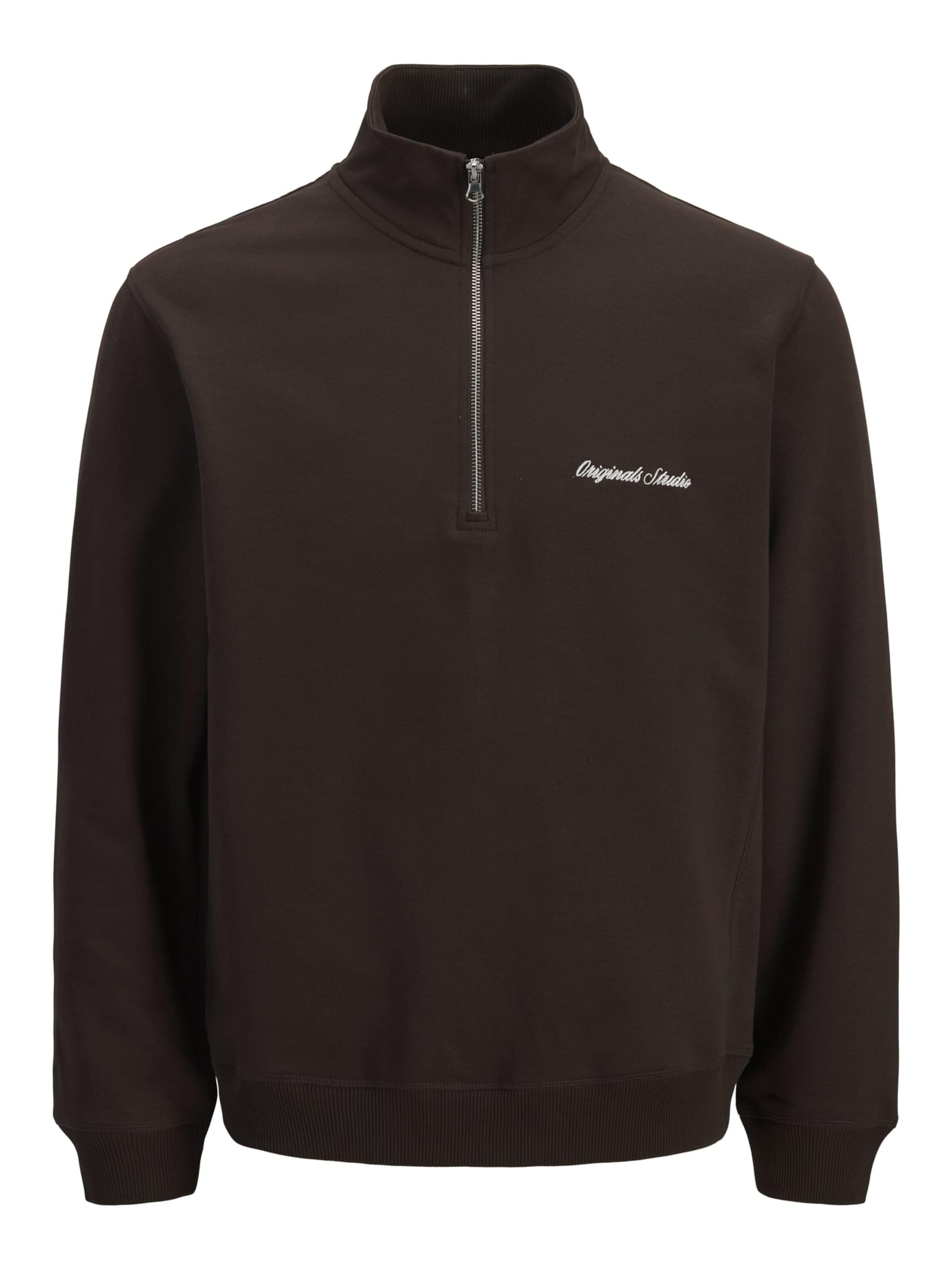 Jack & Jones Junior Sweatshirt 'JORNorrebro' in Brown: front