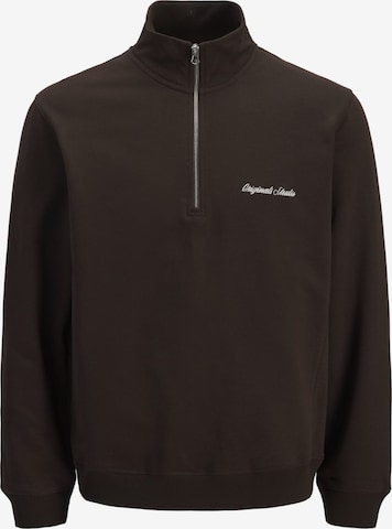 Jack & Jones Junior Sweatshirt 'JORNorrebro' in Brown: front