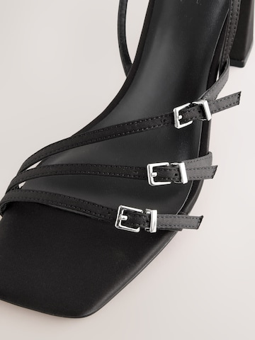 Next - Sandalias con hebilla 'Forever Comfort' en negro