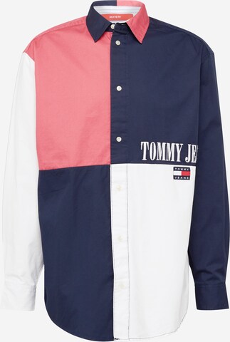 Tommy Jeans Regular Fit Paita värissä sininen: edessä