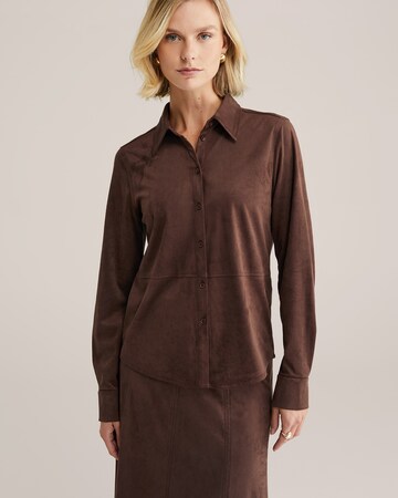 WE Fashion Блузка в Коричневый: спереди