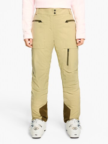 ZIENER Regular Workout Pants 'TIPPA-Z' in Beige: front