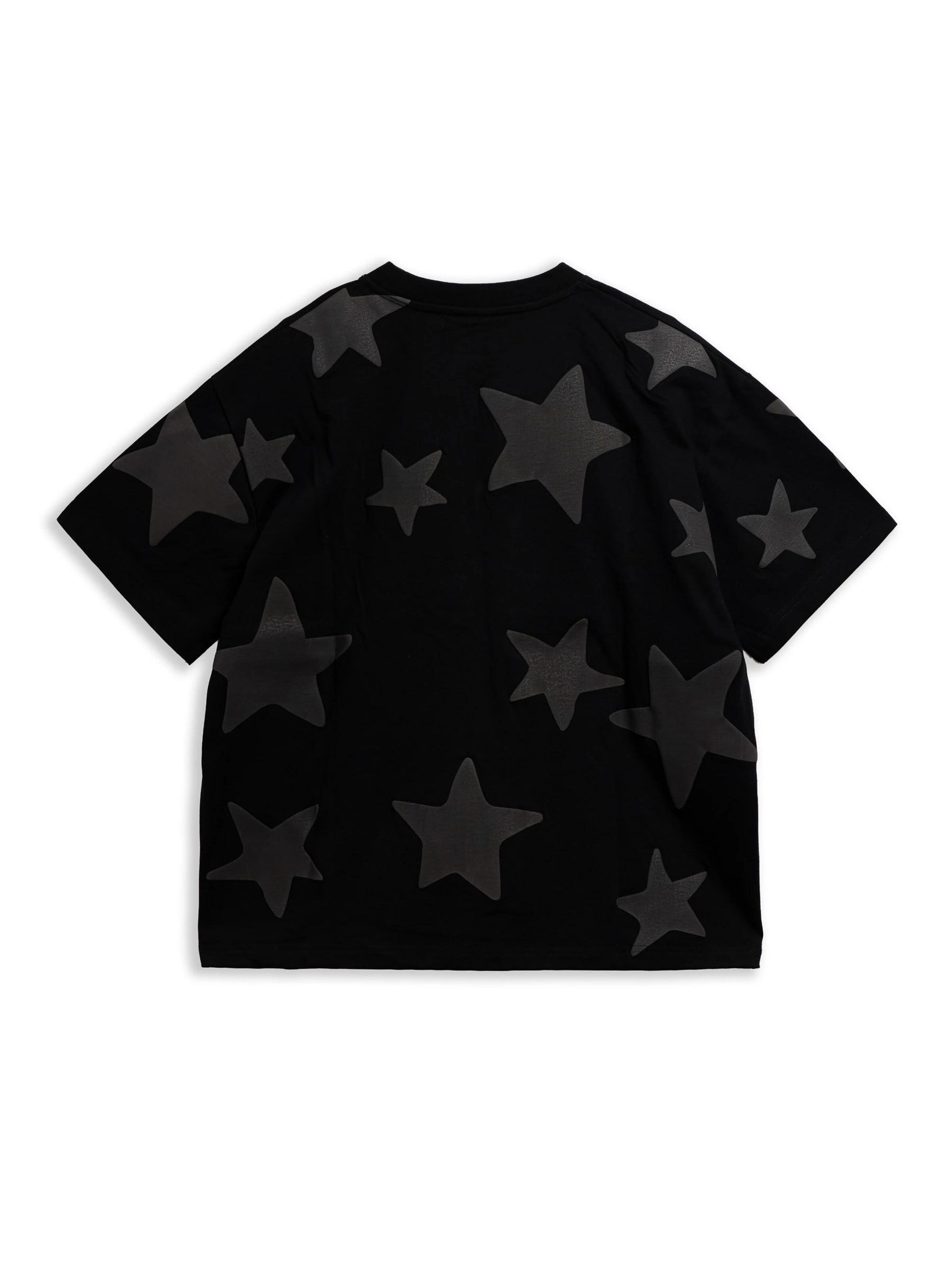 OVER STREET - Camiseta 'Camiseta negra falling stars oversized tee' en negro