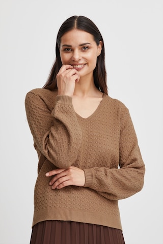 b.young Sweater 'Milo' in Brown: front