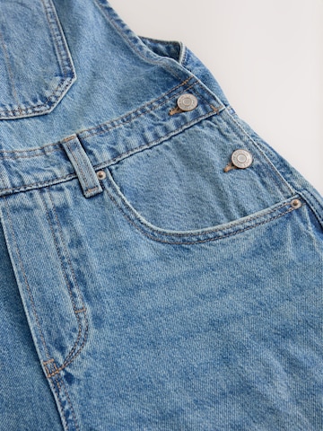 Barrel Jeans con pettorina di Next in blu