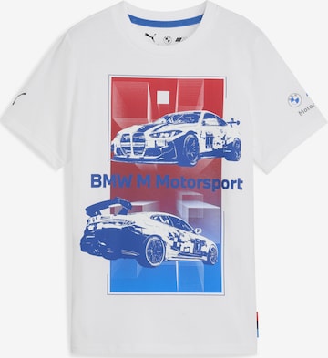 PUMA Performance shirt 'Puma x BMW M Motorsport' in White: front
