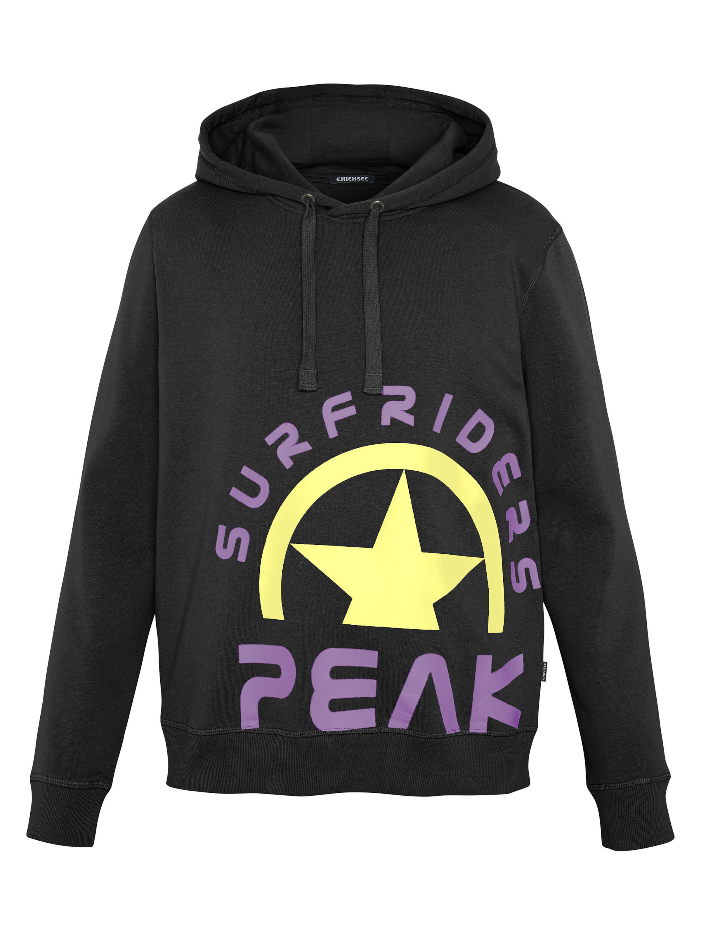 CHIEMSEE Sweatshirt 'Surf Riders Peak' in Black: front