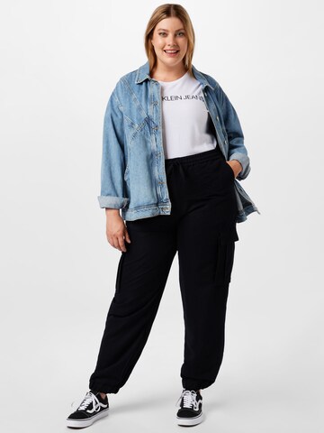 Calvin Klein Jeans Curve Koszulka w kolorze biały