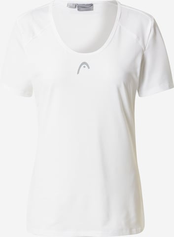 HEAD - Camiseta funcional 'CLUB 22' en blanco: frente