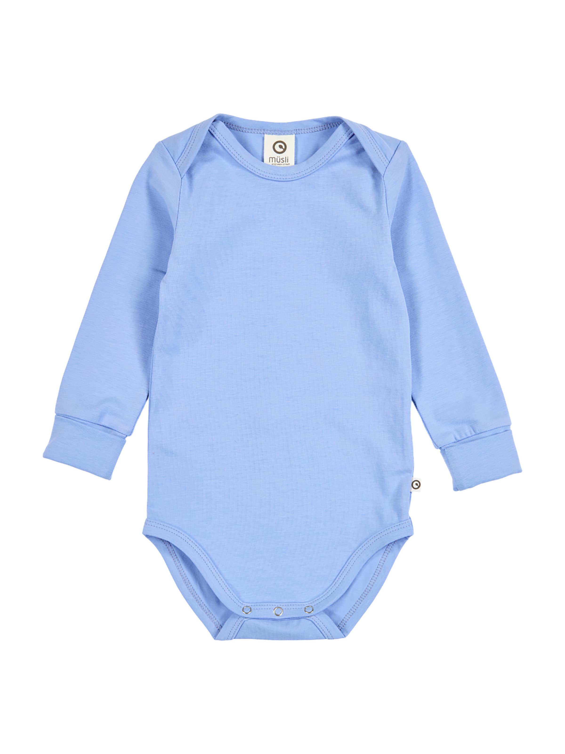 Müsli by GREEN COTTON Romper/Bodysuit in Blue: front