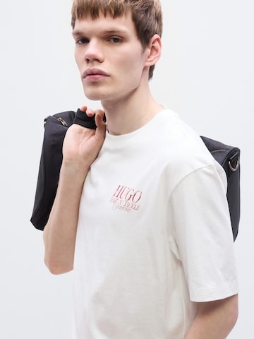 HUGO Shirt 'Nofishix' in Wit