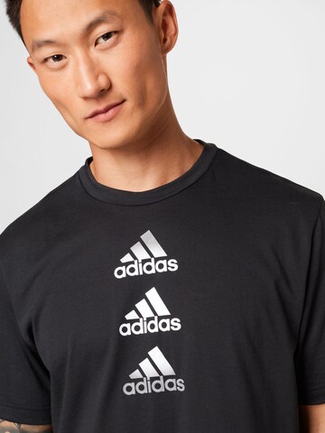 ADIDAS SPORTSWEAR Funkční tričko 'Designed To Move Logo' – černá