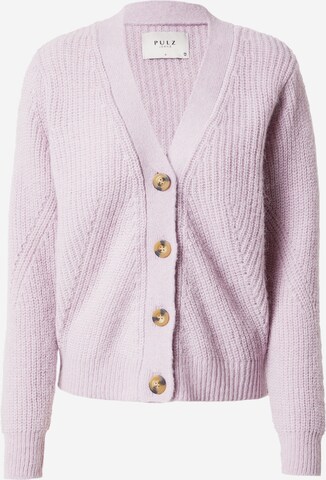 Cardigan PULZ Jeans en violet : devant