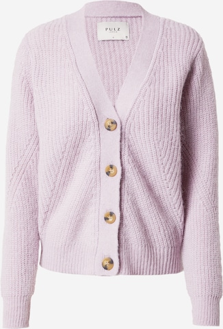 Cardigan PULZ Jeans en violet : devant