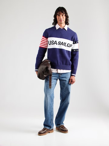 TOMMY HILFIGER Pullover in Blau