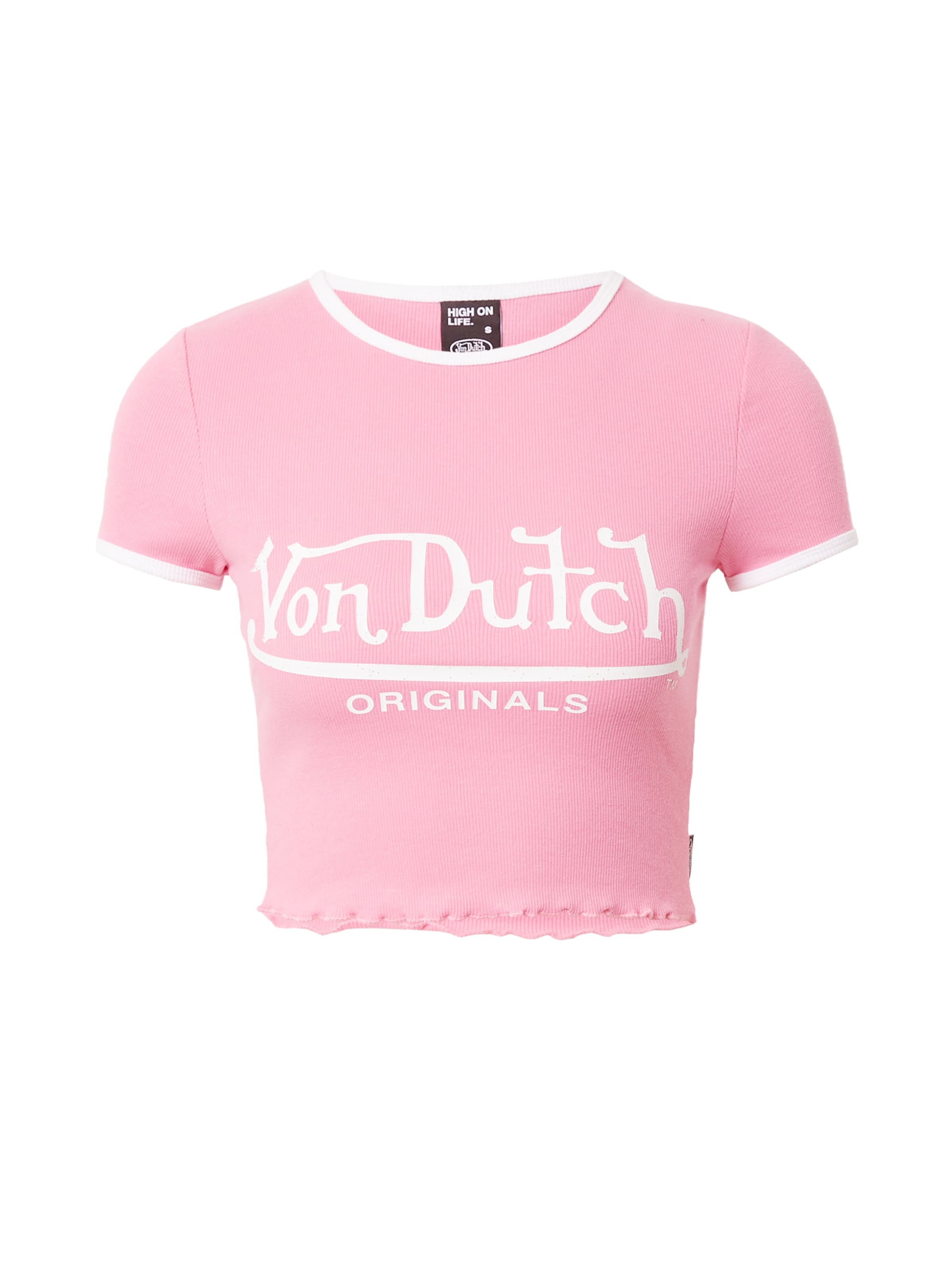 Von Dutch Originals Футболка 'Ami' в Ярко-розовый: спереди