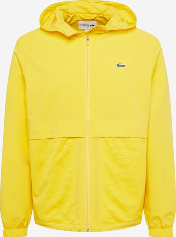 Veste mi-saison LACOSTE en jaune : devant