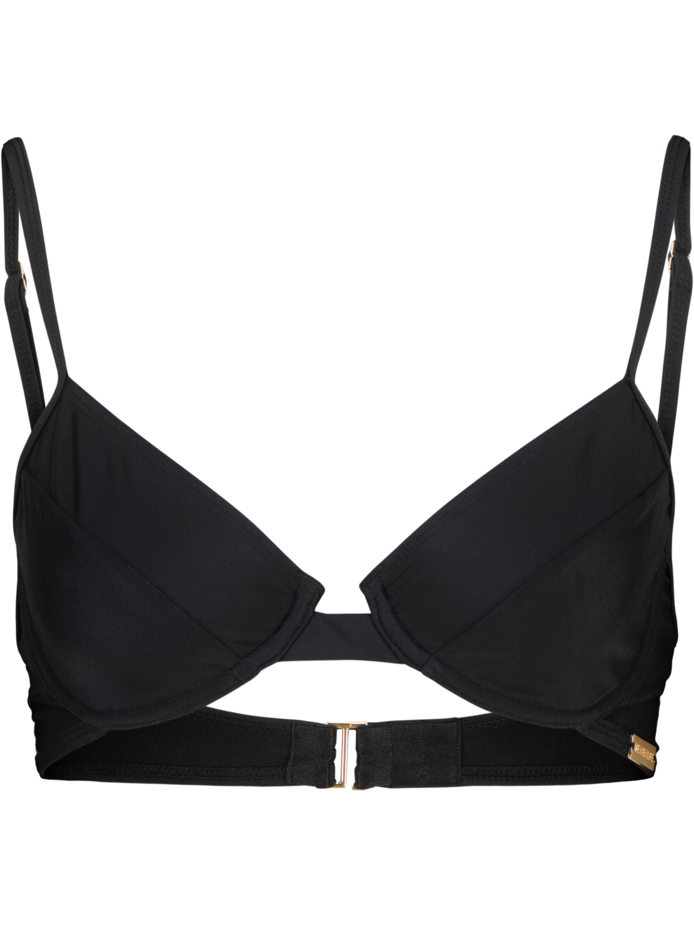 alife & kickin T-shirt Horní díl plavek 'PinaAK' – černá: přední strana