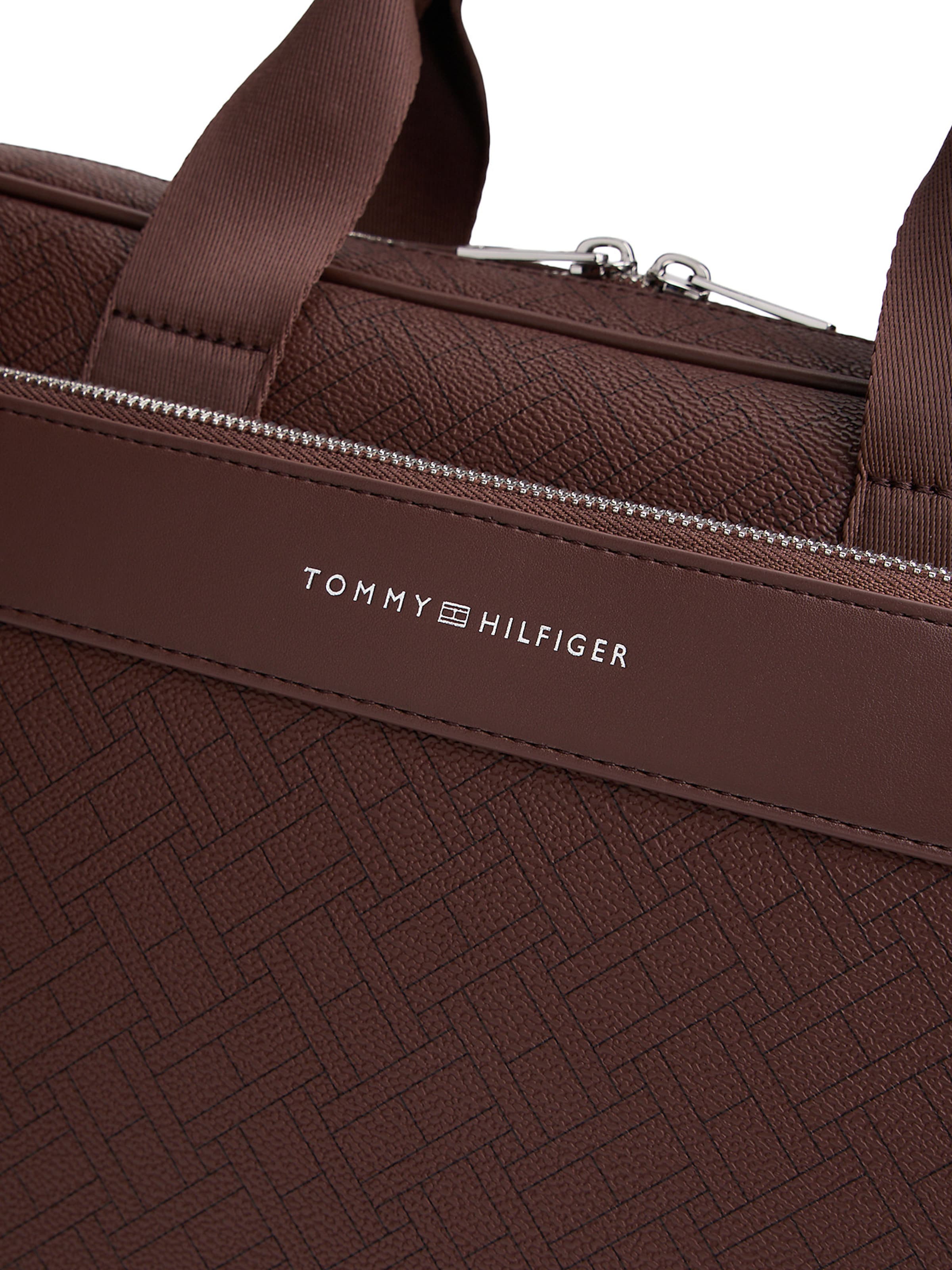 TOMMY HILFIGER Laptoptasche in Braun