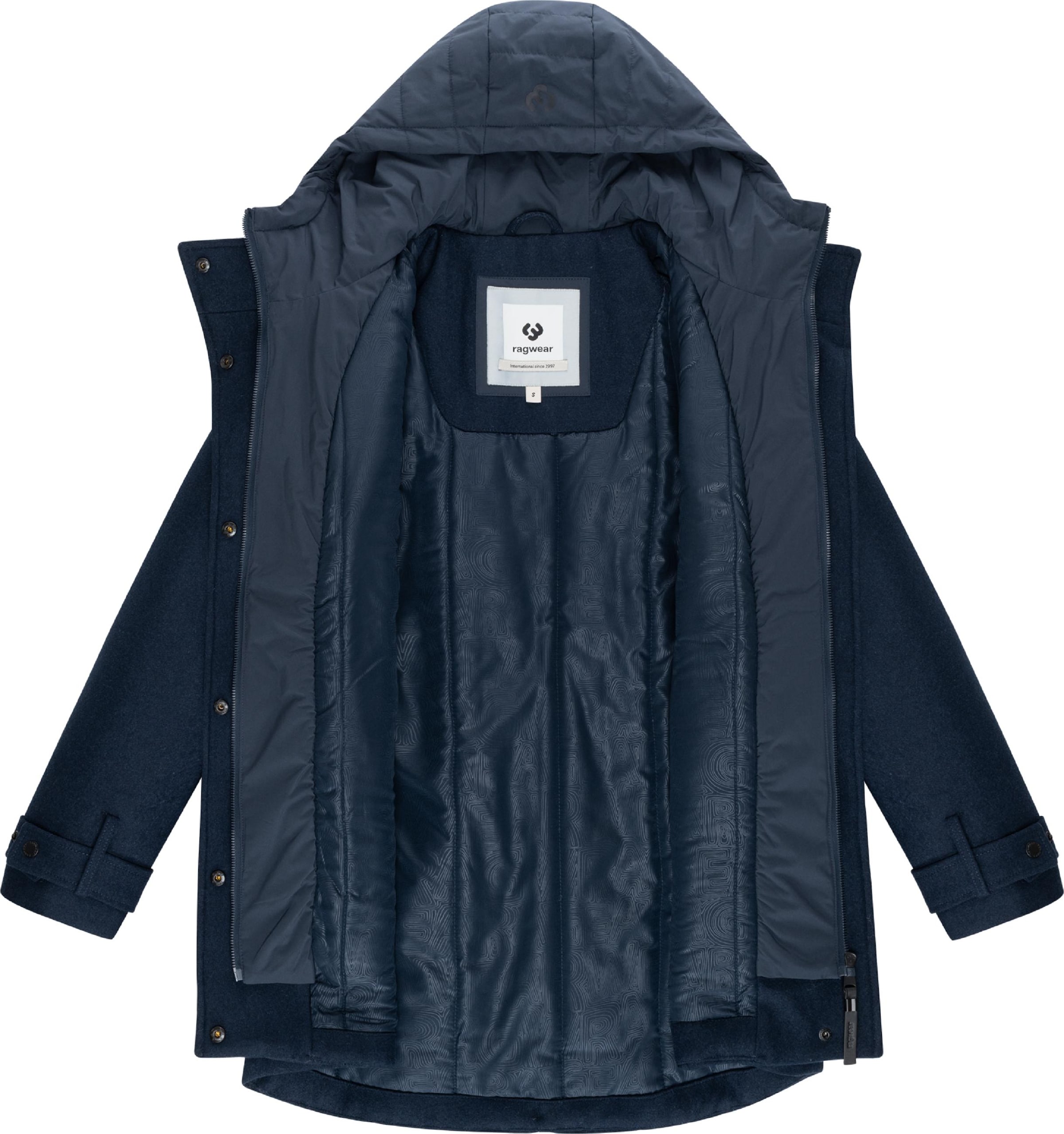 Palton funcțională 'Petuja Felt Youmodo' de la Ragwear pe albastru