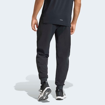 ADIDAS PERFORMANCE Tapered Workout Pants in Black