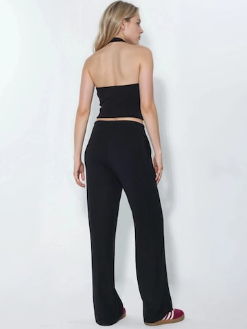 Busem Wide Leg Hose in Schwarz