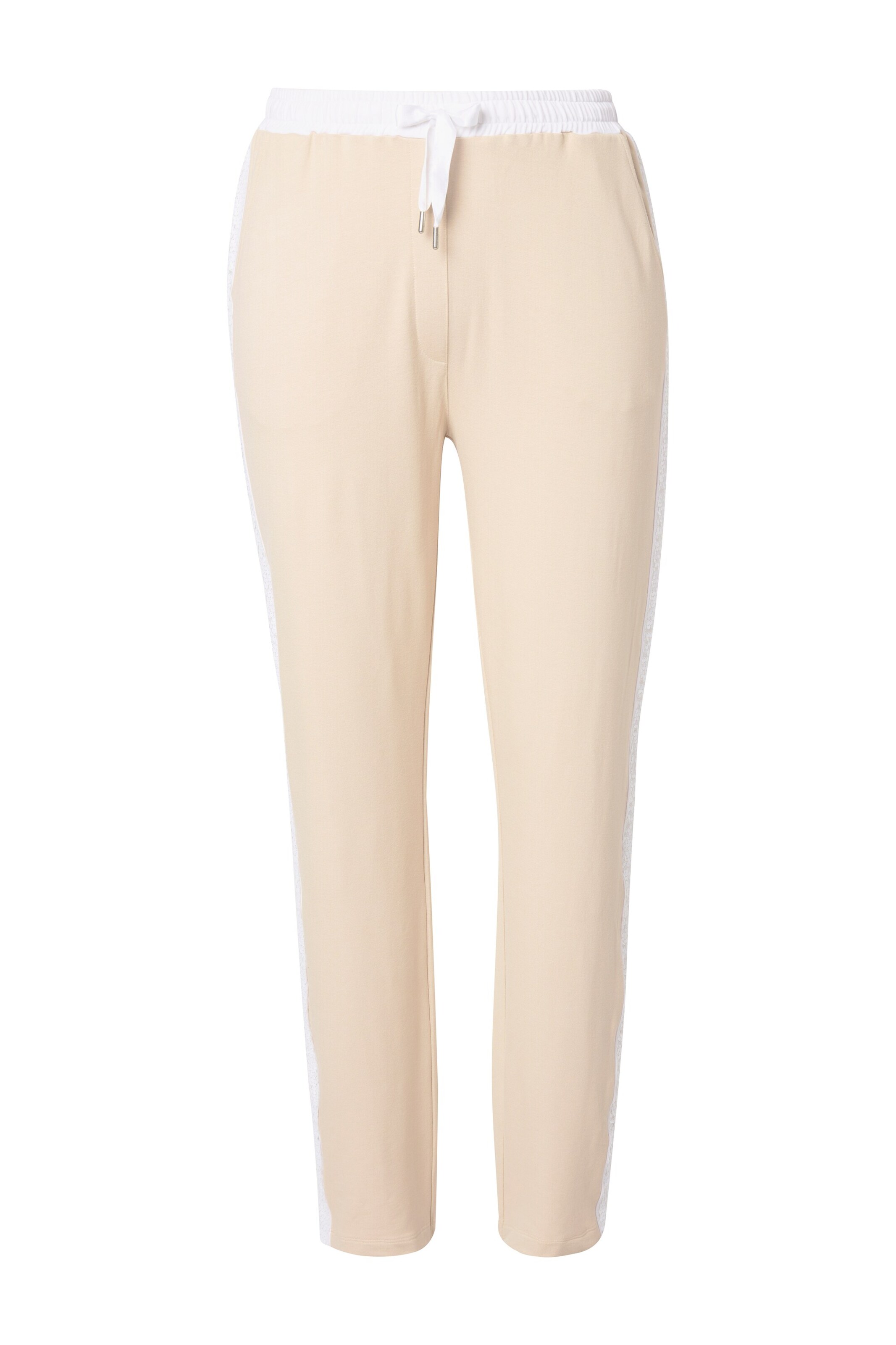 MIAMODA Tapered Broek in Beige: voorkant