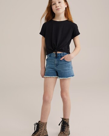 T-Shirt WE Fashion en noir