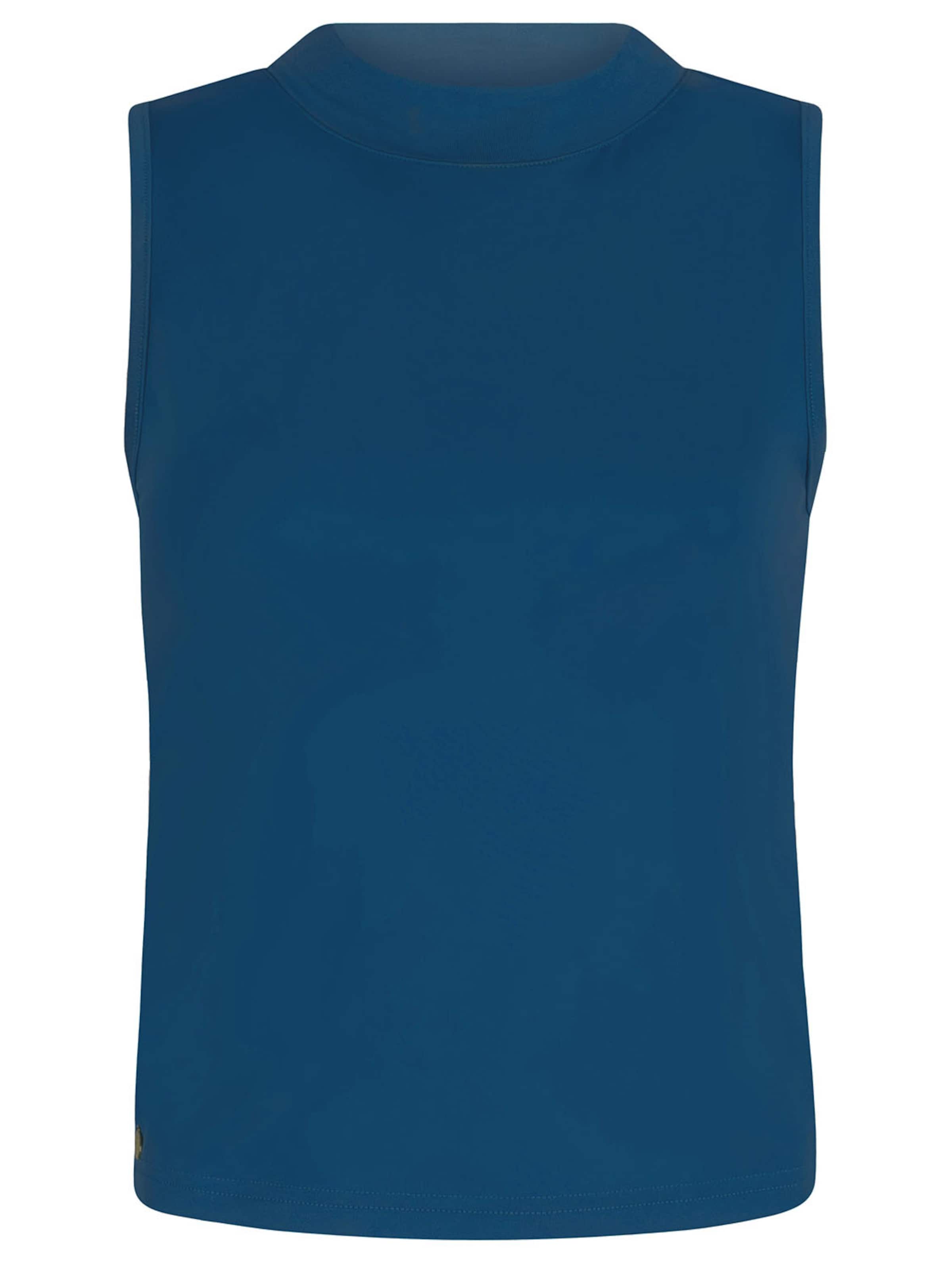 Chic by Lirette Top 'Crop top halter Natural' in Blauw: voorkant