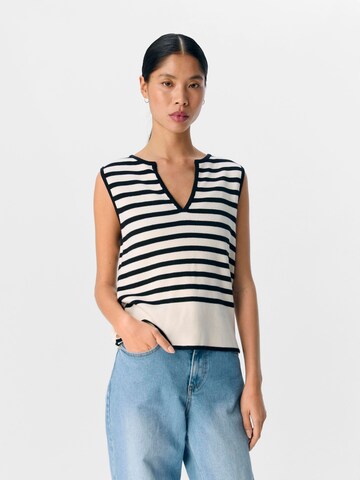 OBJECT - Top en beige: frente