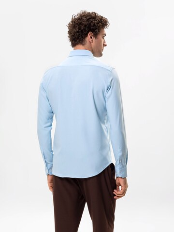Slim fit Camicia business di Antioch in blu